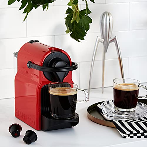 Aleron Inissia – Machine Espresso Compacte, Réservoir 0,7 L, Rouge Rubis