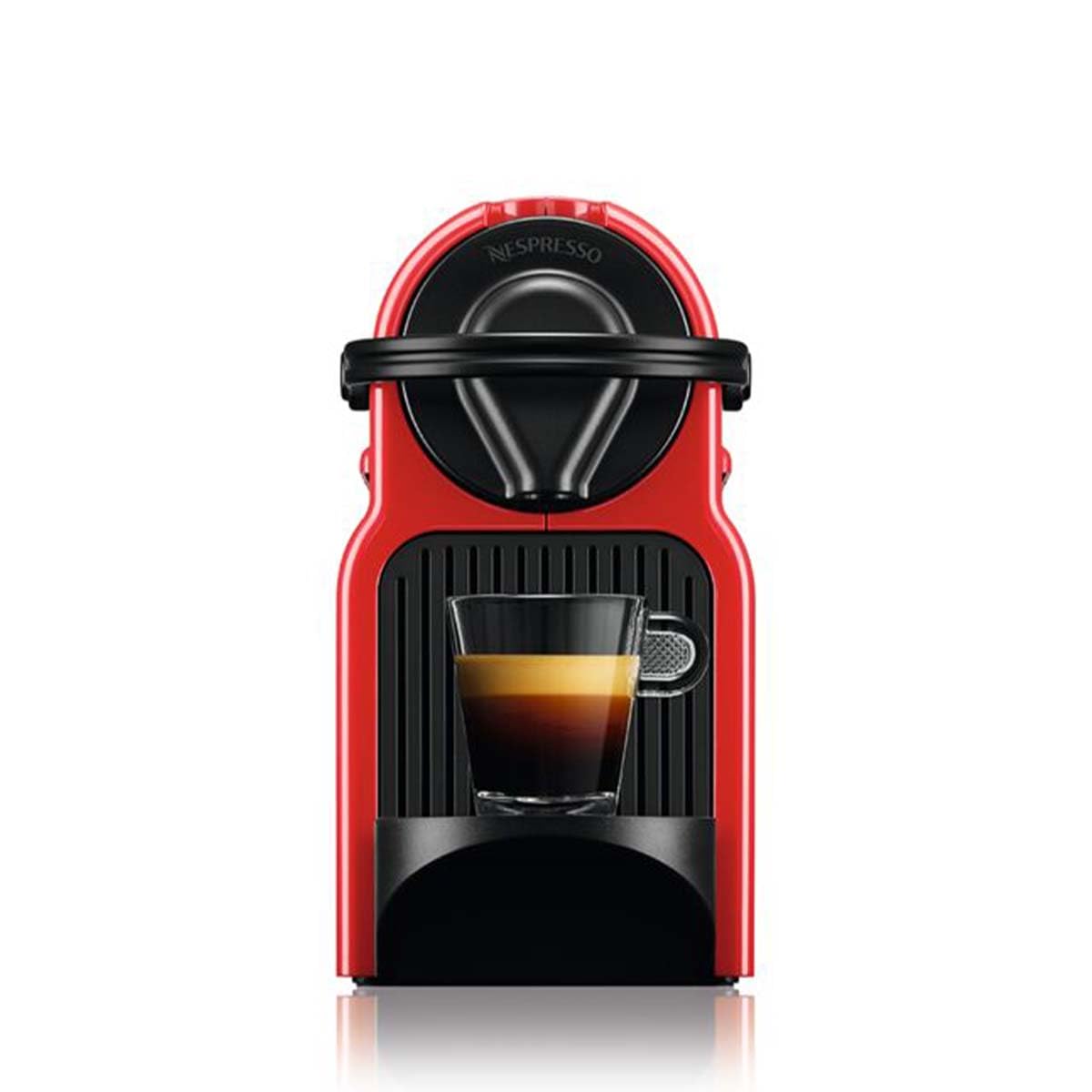 Aleron Inissia – Cafetière Espresso à Capsules, Rouge Vif