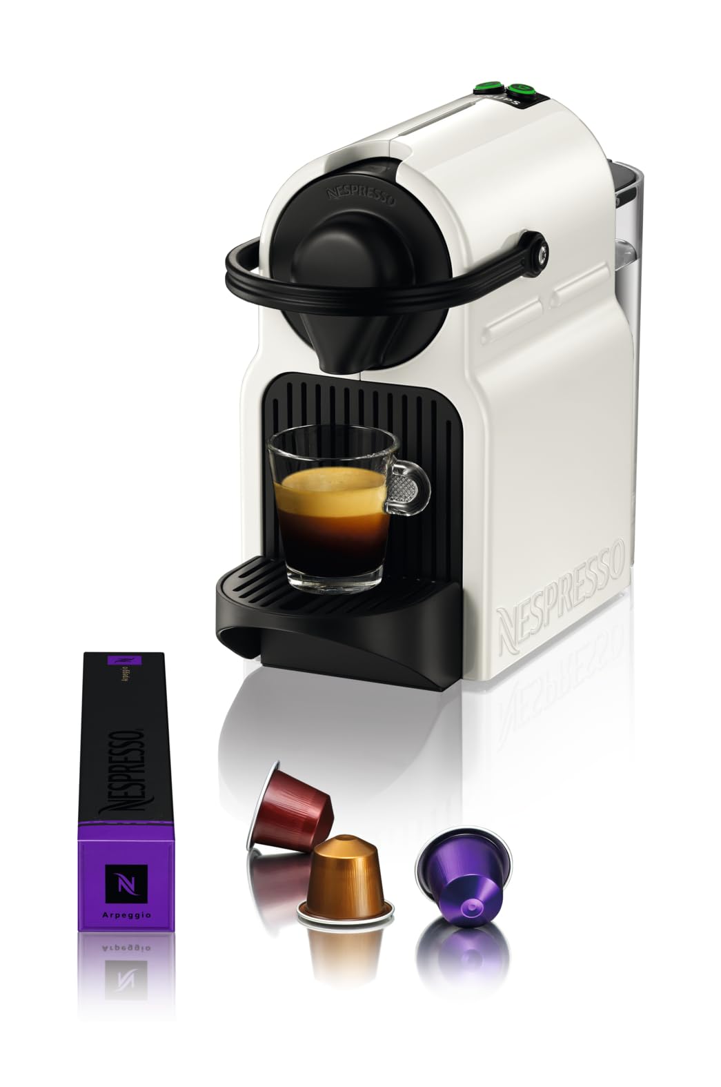 Aleron Inissia – Cafetière Espresso à Capsules, 19 Bars, Blanc