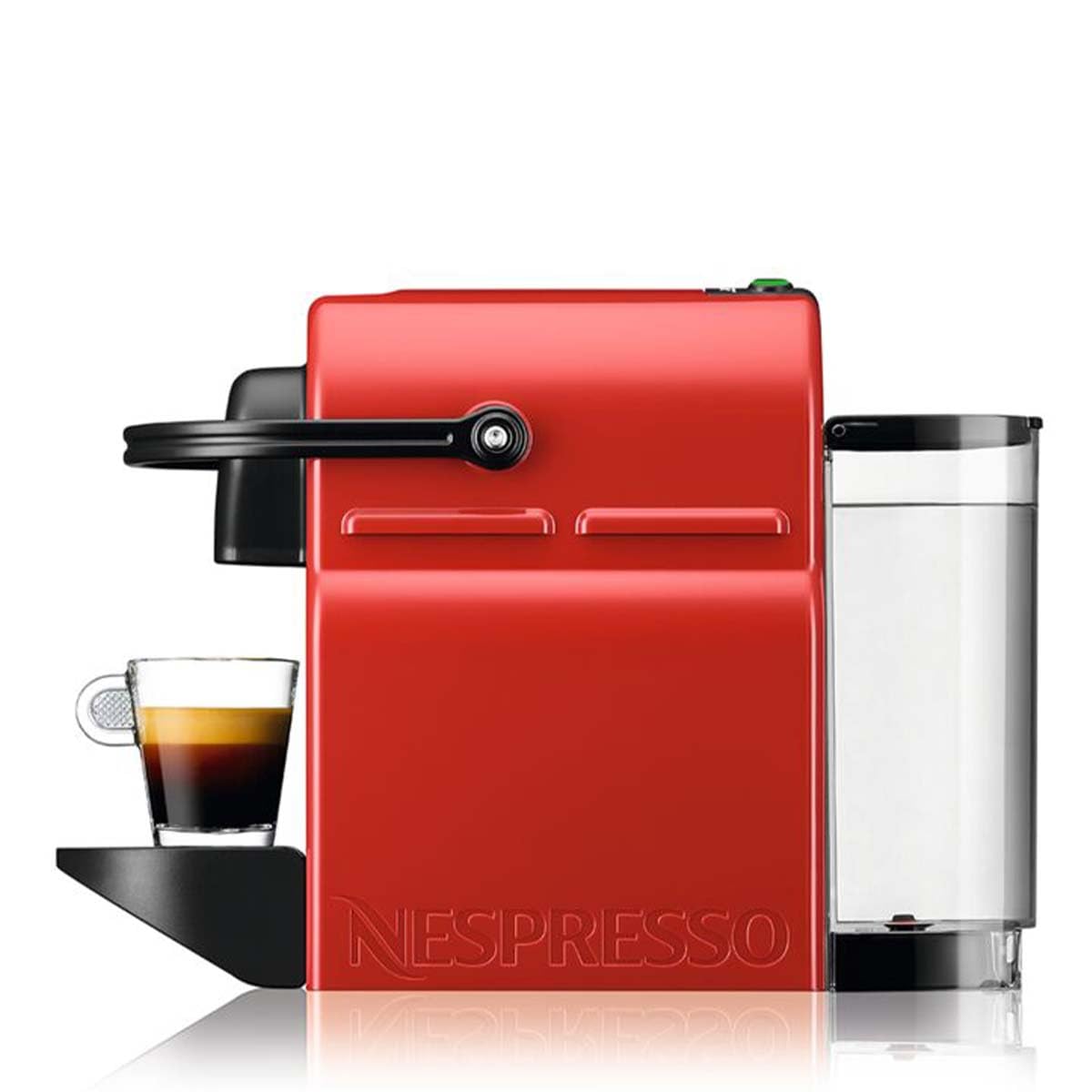 Aleron Inissia – Cafetière Espresso à Capsules, Rouge Vif