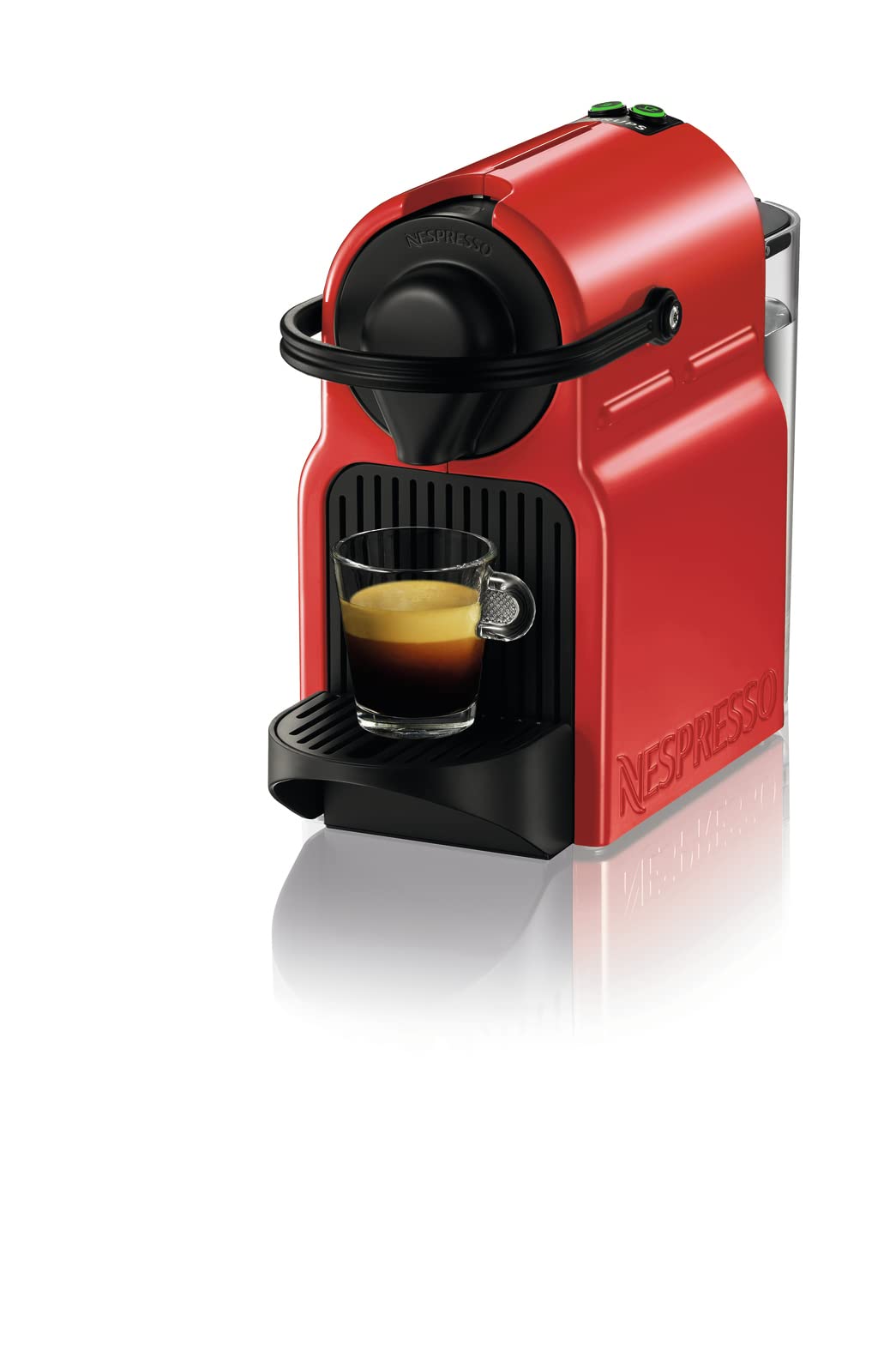 Aleron Inissia – Machine Espresso Compacte, Réservoir 0,7 L, Rouge Rubis