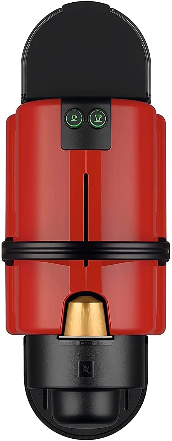 Aleron Inissia – Machine Espresso Compacte, Réservoir 0,7 L, Rouge Rubis