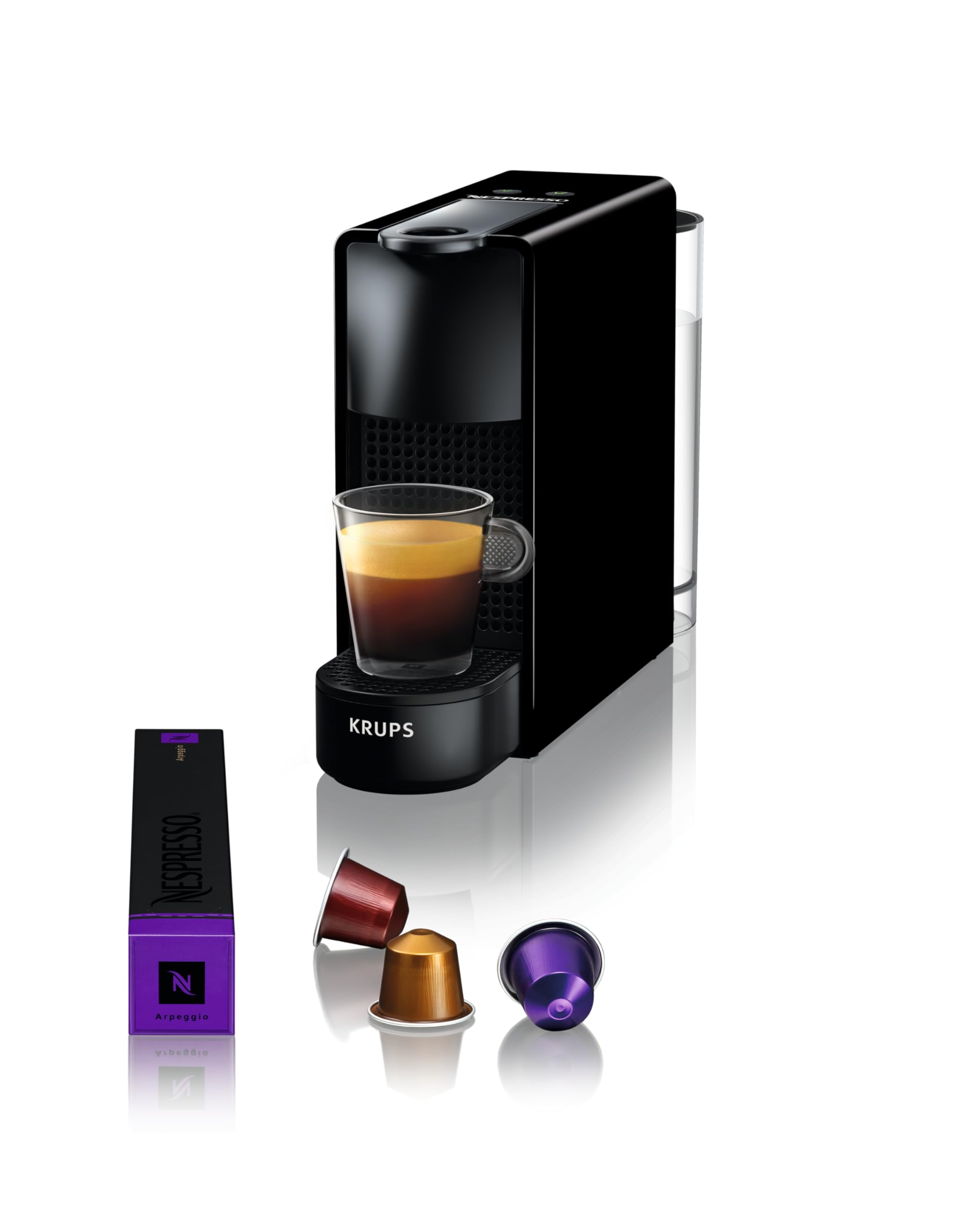 Aleron Essenza Mini – Cafetière à Capsules Slim, Noir Mat