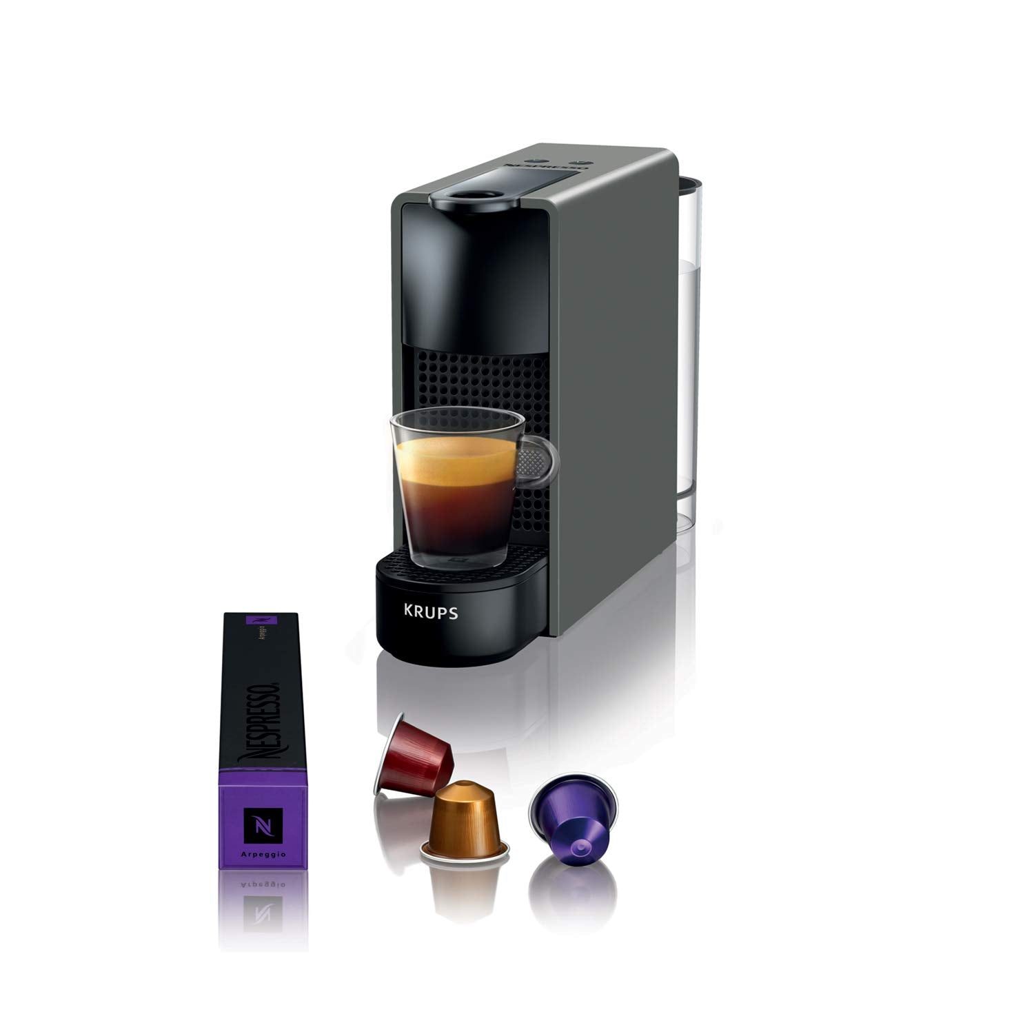 Aleron Essenza Mini – Machine à Expresso Compacte, Gris Intense
