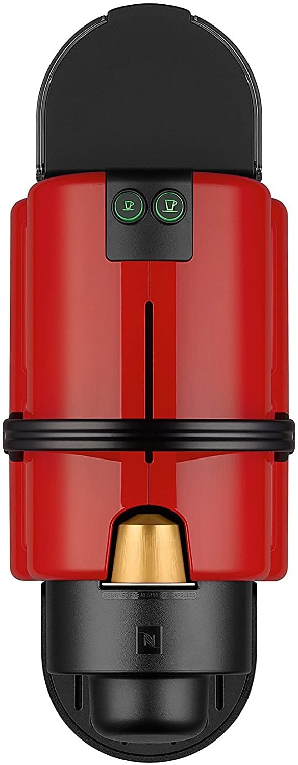 Aleron Inissia – Cafetière Espresso à Capsules, Rouge Vif