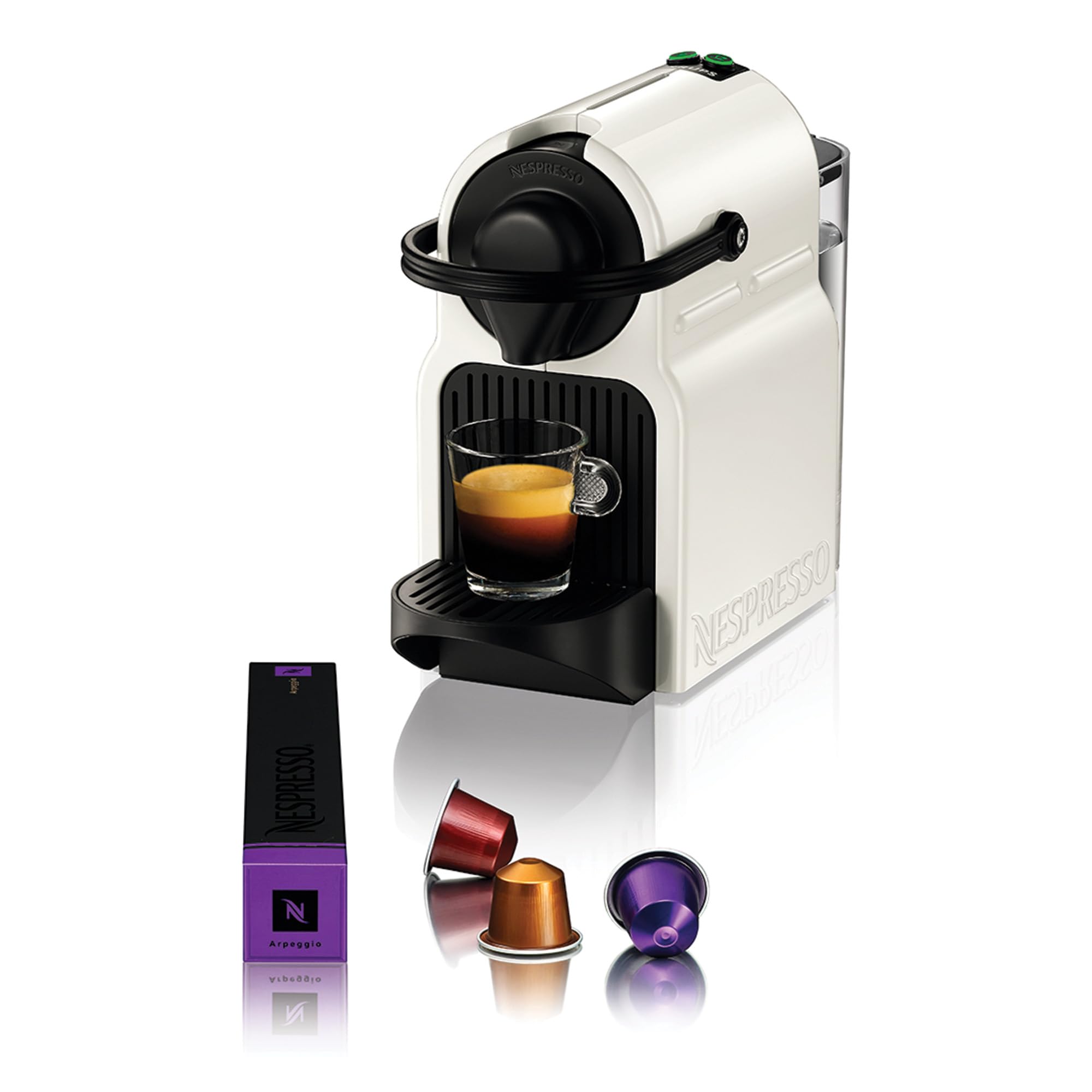 Aleron Inissia – Machine Espresso 19 Bars, Réservoir Amovible, Blanc