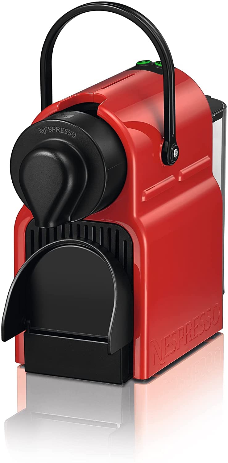 Aleron Inissia – Machine Espresso Compacte, Réservoir 0,7 L, Rouge Rubis