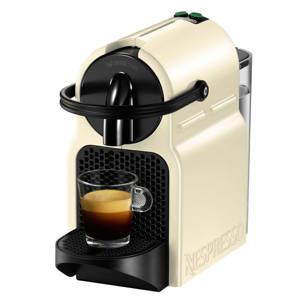 Aleron Inissia – Cafetière Automatique à Capsules, Design Compact, Crème Vanille