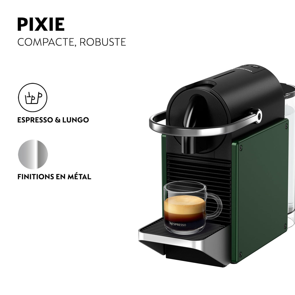 Aleron Pixie – Cafetière Espresso Compacte, Vert Foncé