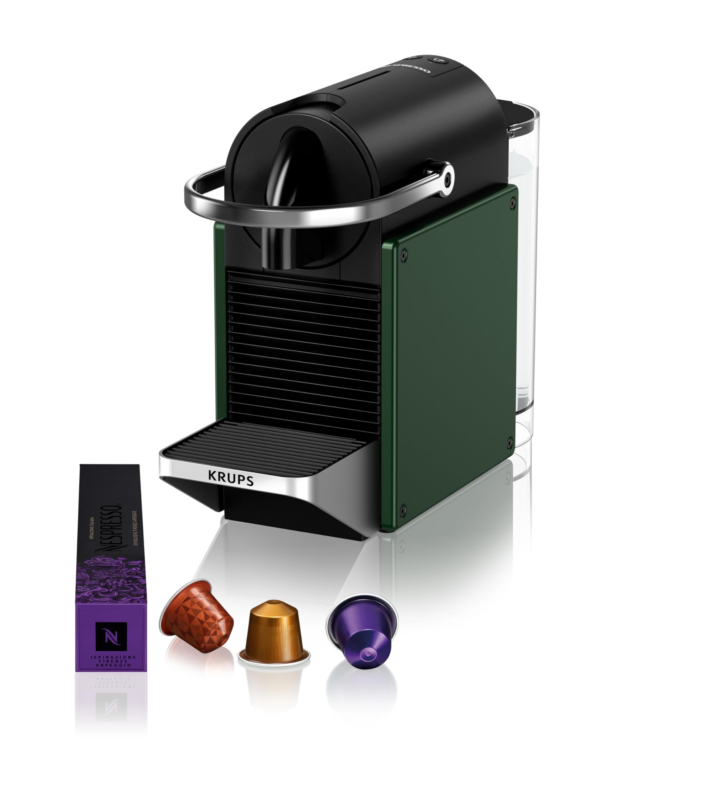 Aleron Pixie – Cafetière Espresso Compacte, Vert Foncé